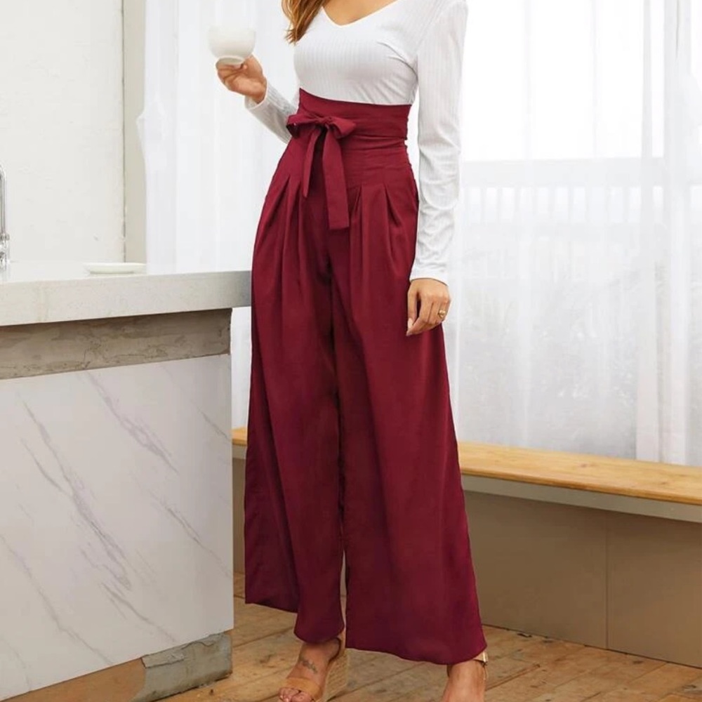 3 wide legged, high waisted dream pants